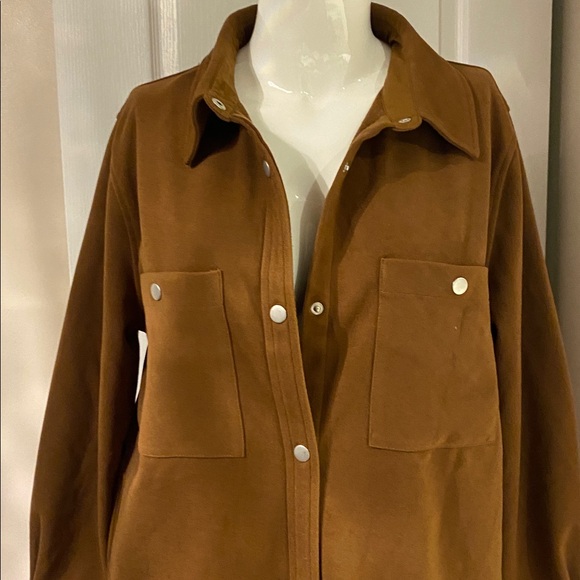 PGD Brown Women's Long Trench Coat L - Picture 7 of 12